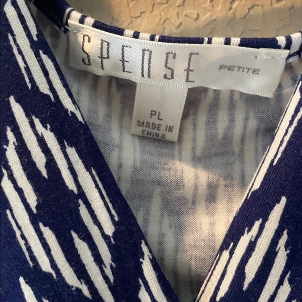 Blue and white patterned dress - Picture 3 of 6